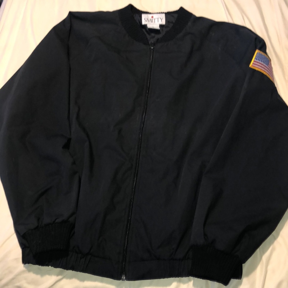 Smitty Traditional Full-Zip Jacket Mens XL  Black Umpire Referee EXCELLENT